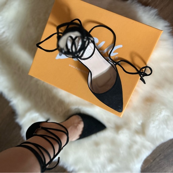 Pointed stiletto black heels - Picture 6 of 11